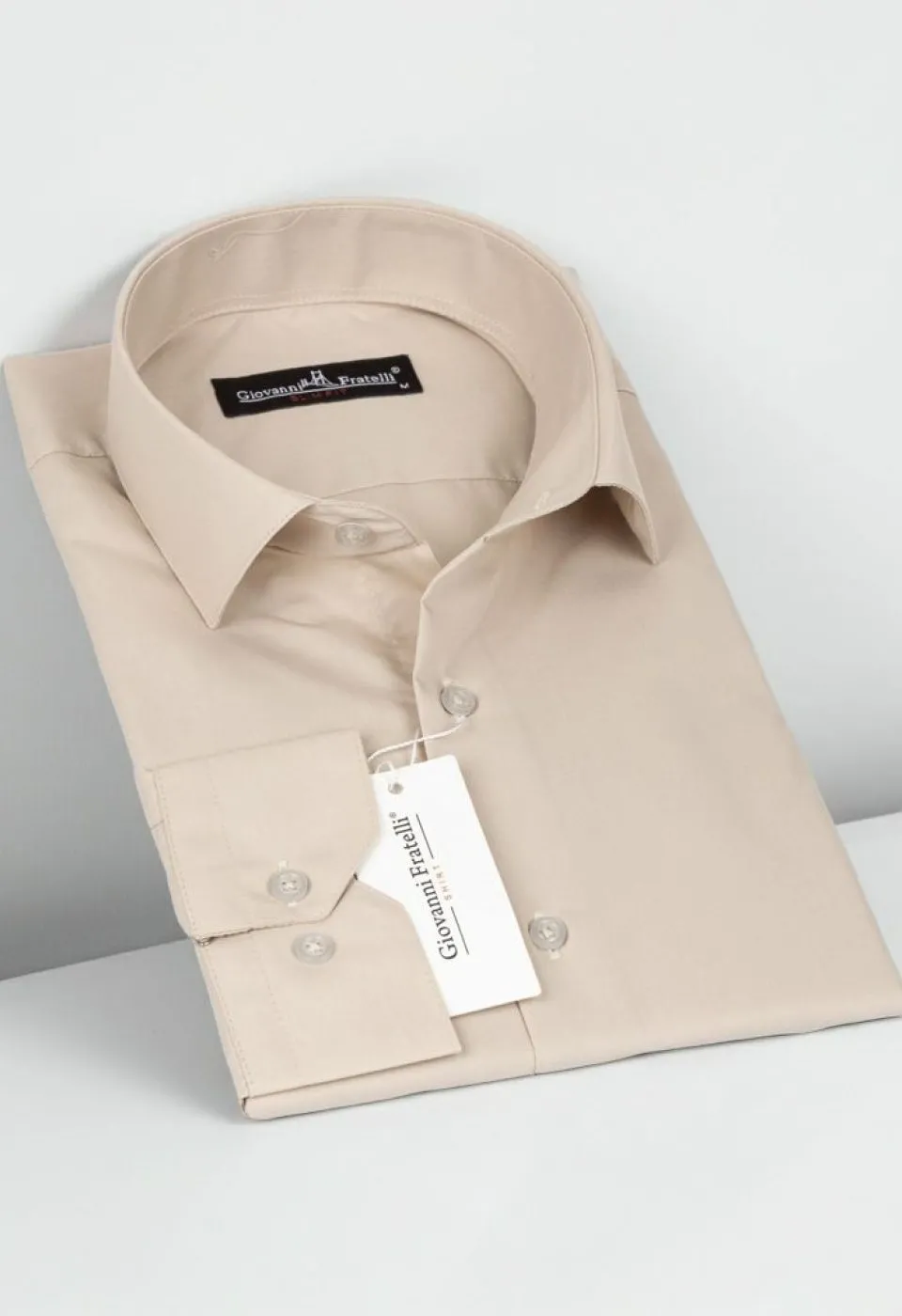 Slim Fit Uzun Kol Düz Renk Erkek Gömlek 3GMK310408014 - Giovanni Fratelli