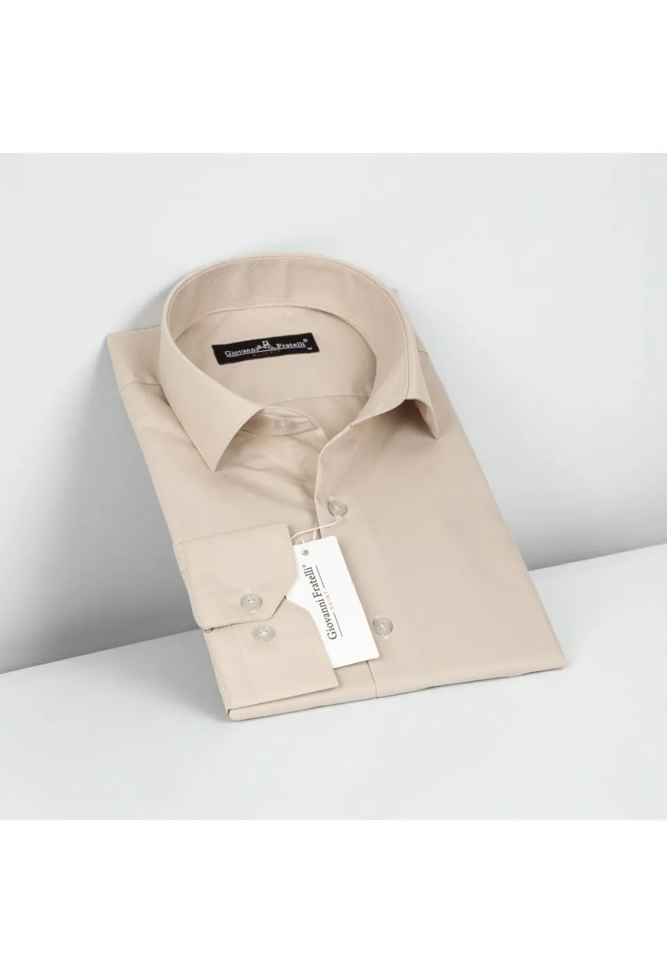 Slim Fit Uzun Kol Düz Renk Erkek Gömlek 3GMK310408014 - Giovanni Fratelli