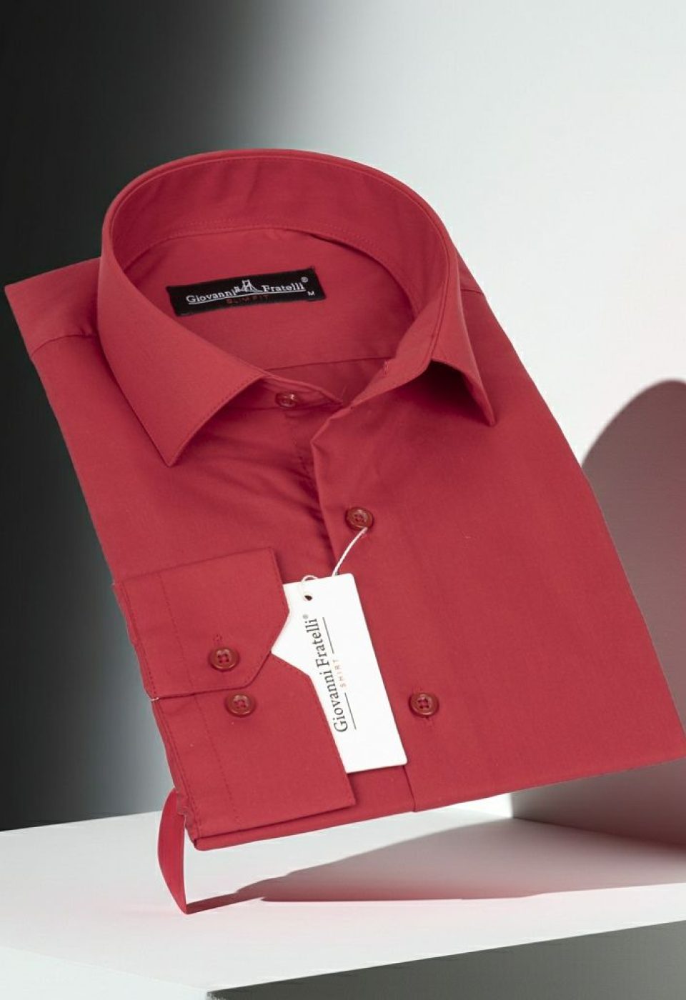 Slim Fit Uzun Kol Düz Renk Erkek Gömlek 3GMK310408016 - Giovanni Fratelli