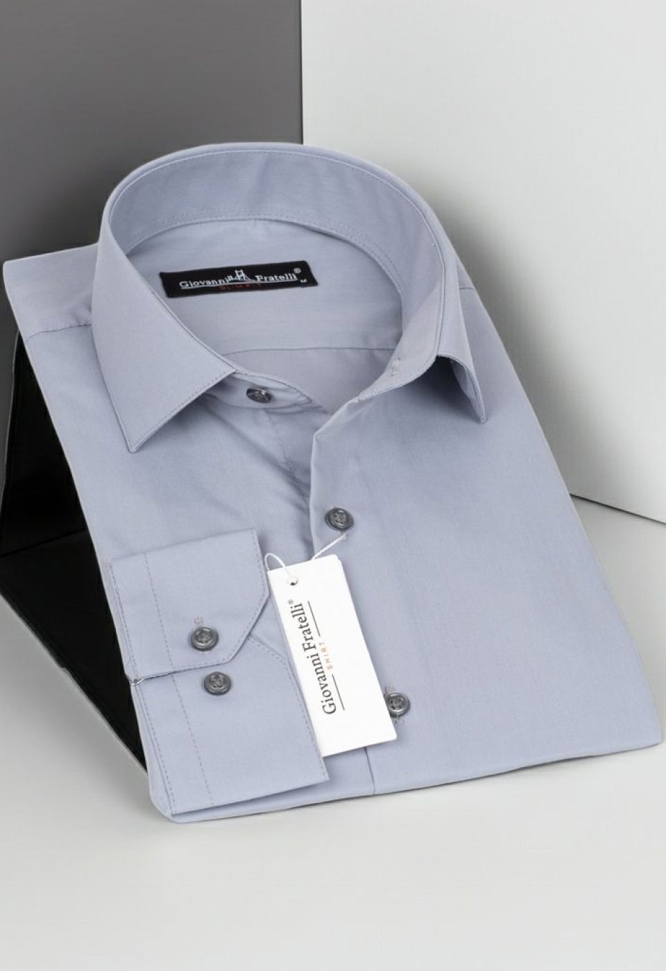Slim Fit Uzun Kol Düz Renk Erkek Gömlek 3GMK310408019 - Giovanni Fratelli