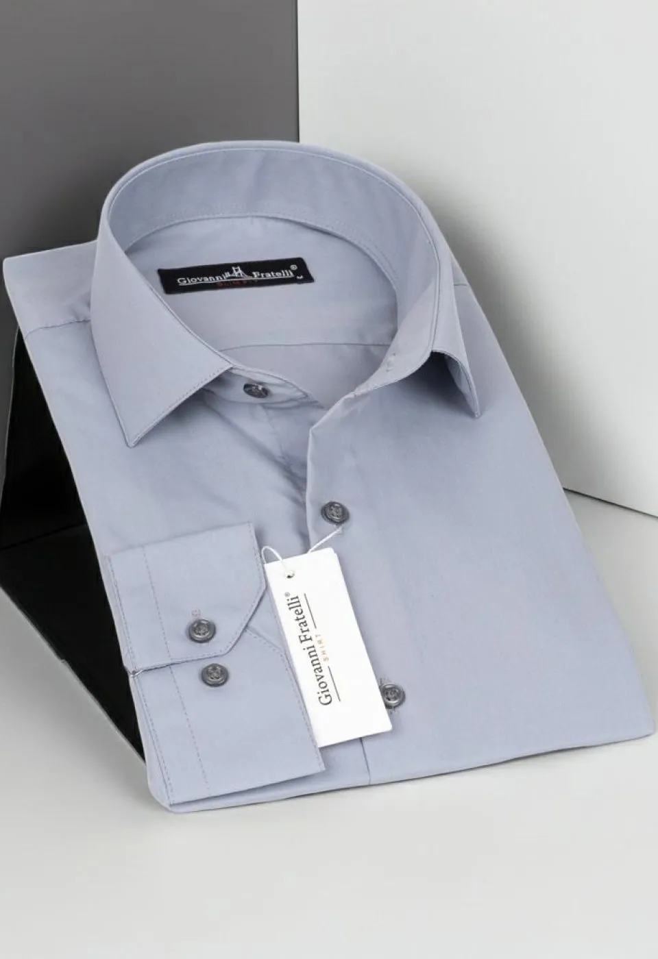 Slim Fit Uzun Kol Düz Renk Erkek Gömlek 3GMK310408019 - Giovanni Fratelli