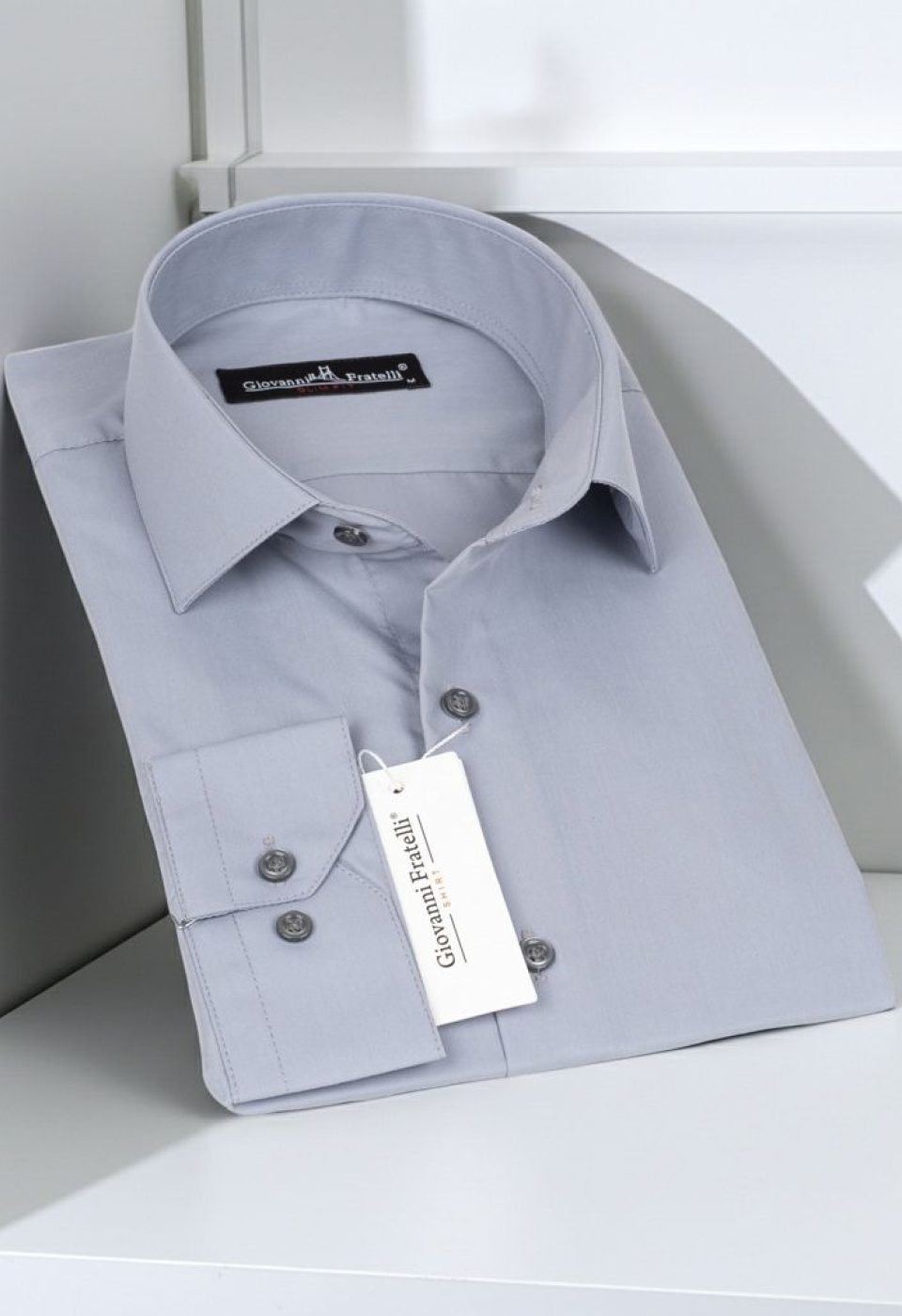 Slim Fit Uzun Kol Düz Renk Erkek Gömlek 3GMK310408019