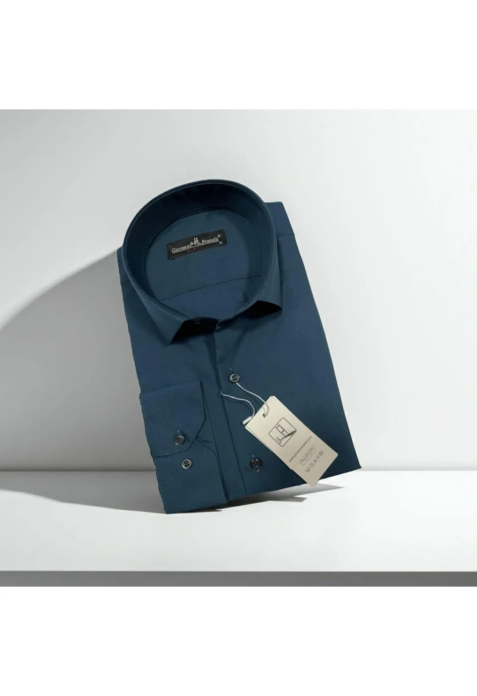 Slim Fit Uzun Kol Düz Renk Erkek Gömlek 3GMK310408042 - Giovanni Fratelli