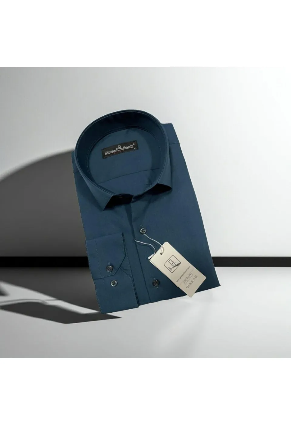 Slim Fit Uzun Kol Düz Renk Erkek Gömlek 3GMK310408042 - Giovanni Fratelli