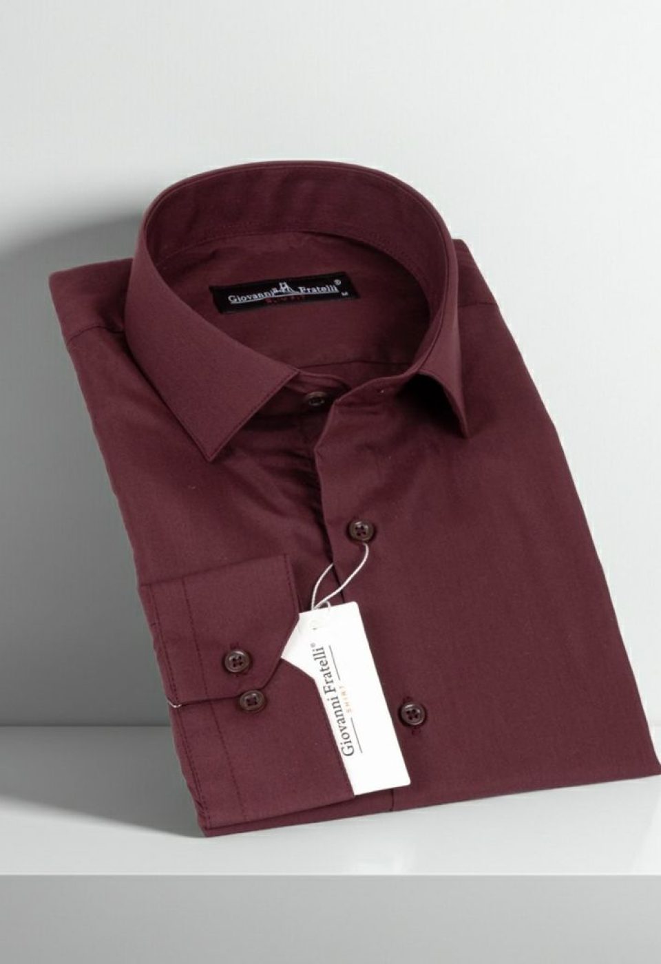 Slim Fit Uzun Kol Düz Renk Erkek Gömlek 3GMK310408043