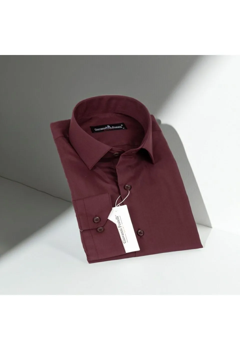 Slim Fit Uzun Kol Düz Renk Erkek Gömlek 3GMK310408043 - Giovanni Fratelli