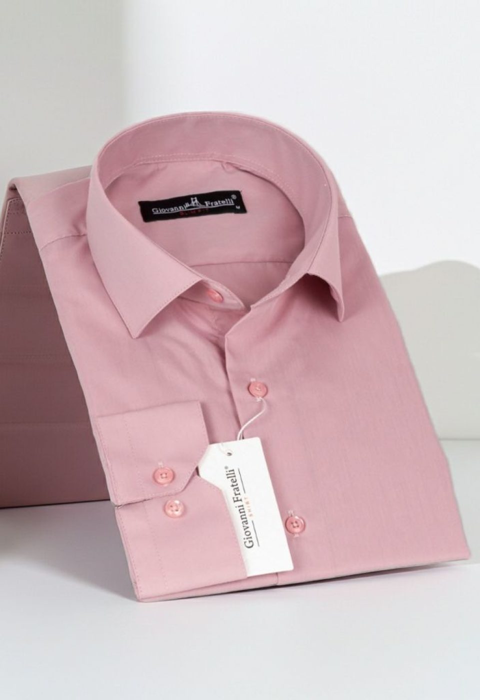 Slim Fit Uzun Kol Düz Renk Erkek Gömlek 3GMK310408048 - Giovanni Fratelli