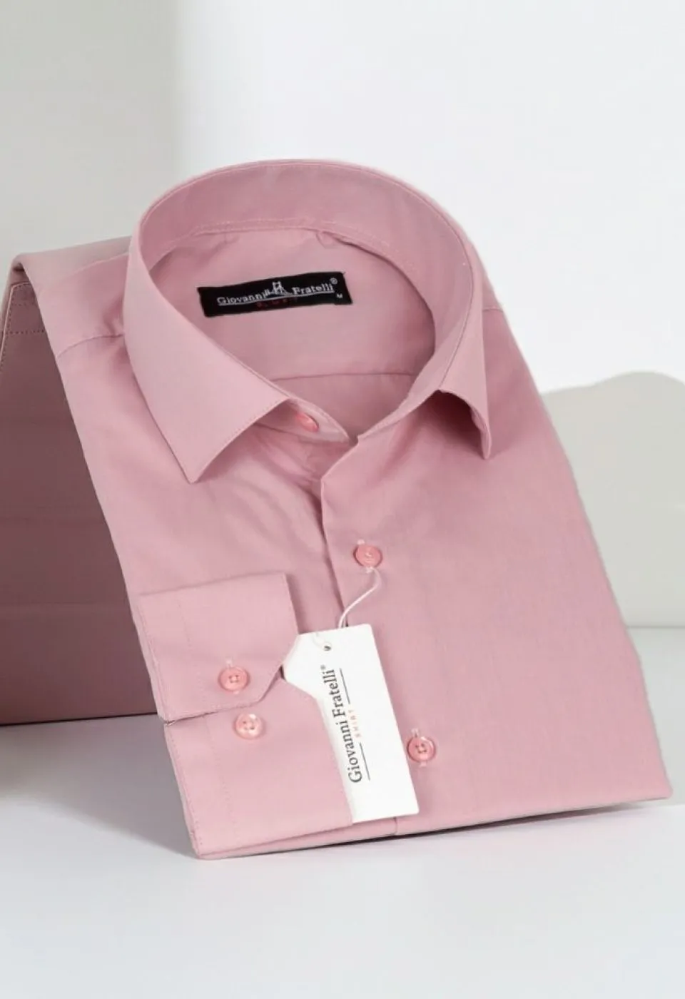 Slim Fit Uzun Kol Düz Renk Erkek Gömlek 3GMK310408048 - Giovanni Fratelli