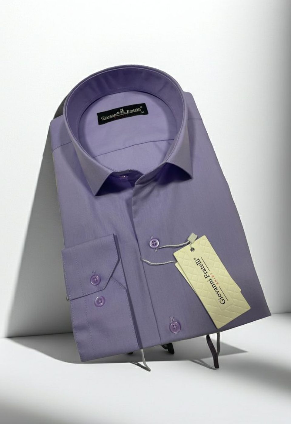 0408 CR 076 Slim Fit Uzun Kol Düz Renk Erkek Gömlek 3GMK310408076 - Giovanni Fratelli
