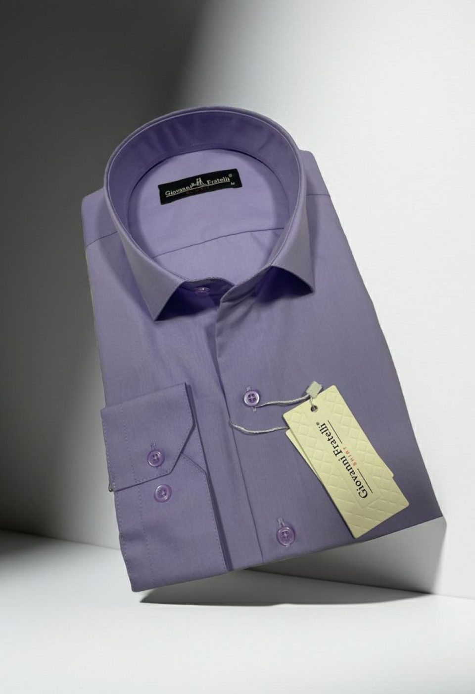 Slim Fit Uzun Kol Düz Renk Erkek Gömlek 3GMK310408076