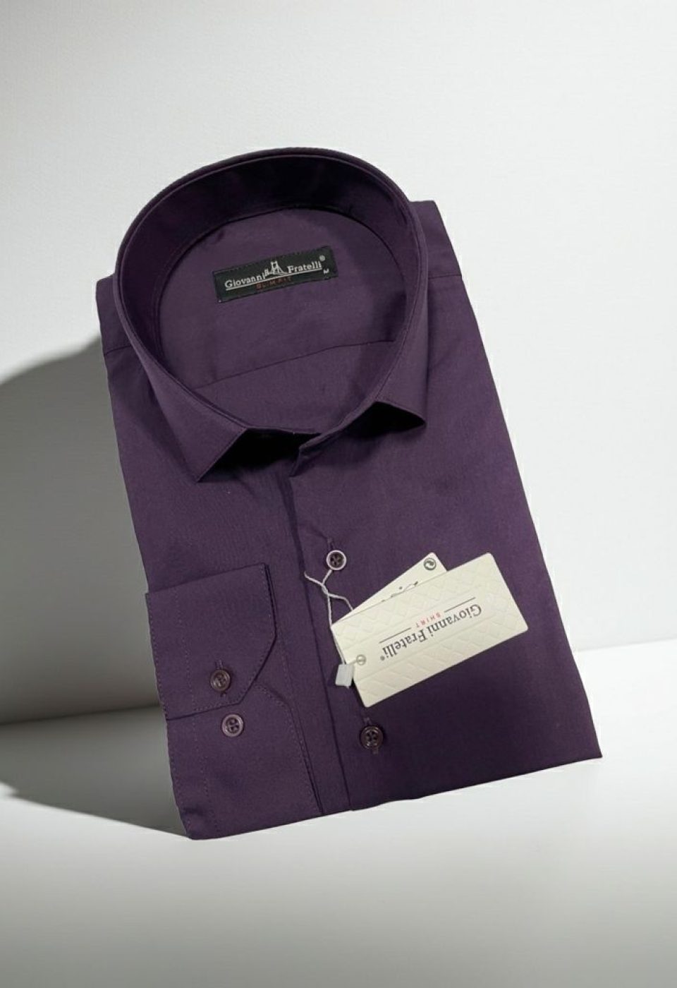 0408 CR 085 Slim Fit Uzun Kol Düz Renk Erkek Gömlek 3GMK310408085 - Giovanni Fratelli
