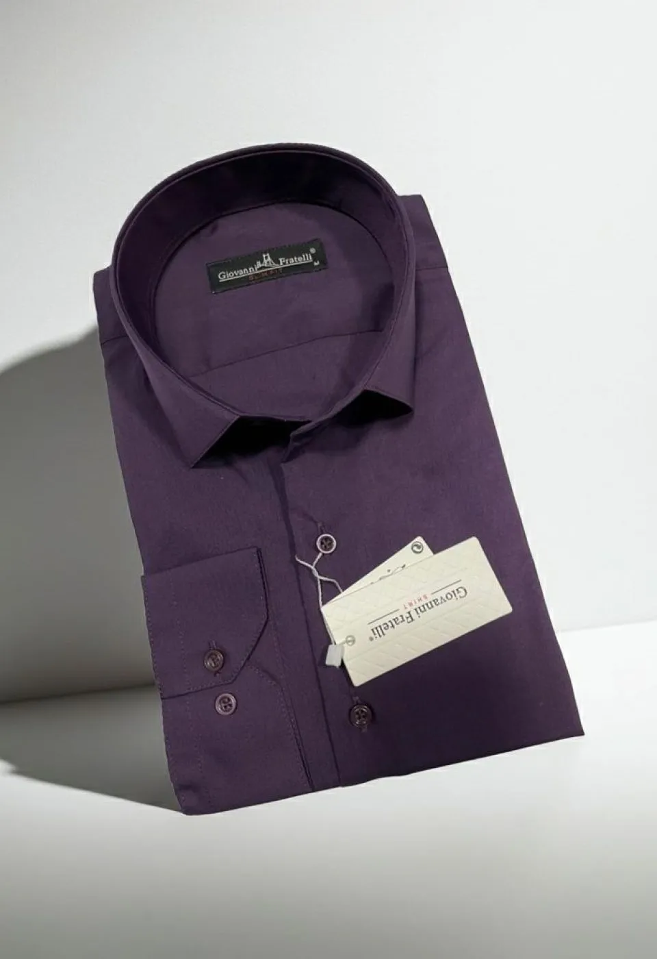 Slim Fit Uzun Kol Düz Renk Erkek Gömlek 3GMK310408085 - Giovanni Fratelli