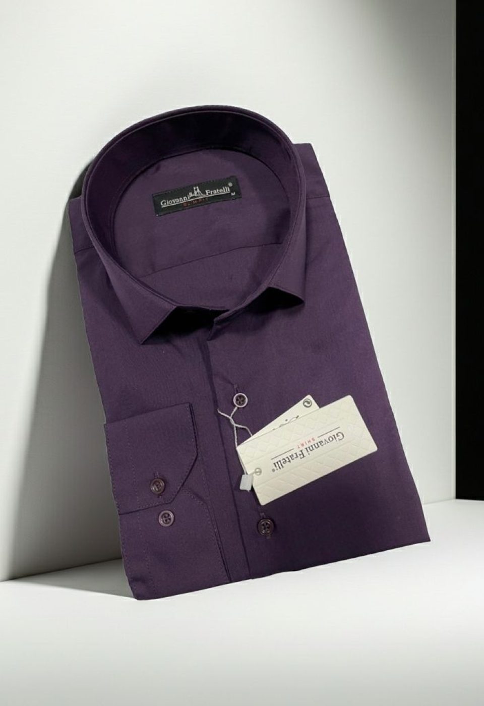 0408 CR 085 Slim Fit Uzun Kol Düz Renk Erkek Gömlek 3GMK310408085 - Giovanni Fratelli