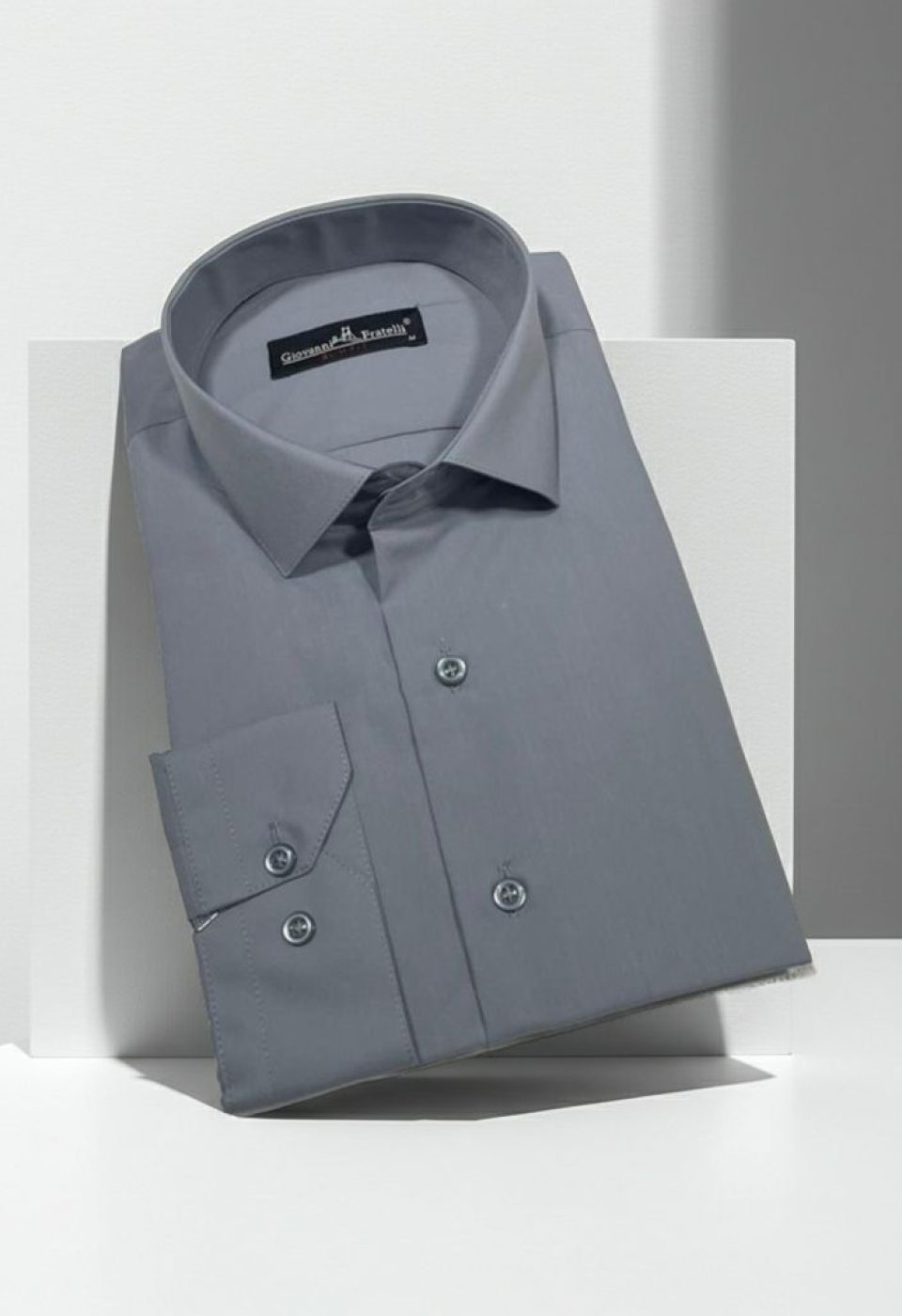 Slim Fit Uzun Kol Düz Renk Erkek Gömlek 3GMK310408206