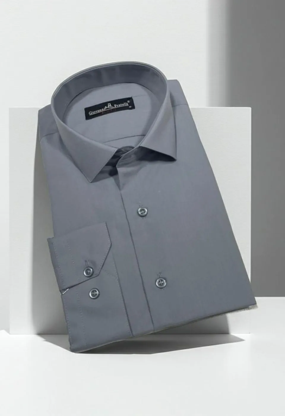 Slim Fit Uzun Kol Düz Renk Erkek Gömlek 3GMK310408206 - Giovanni Fratelli