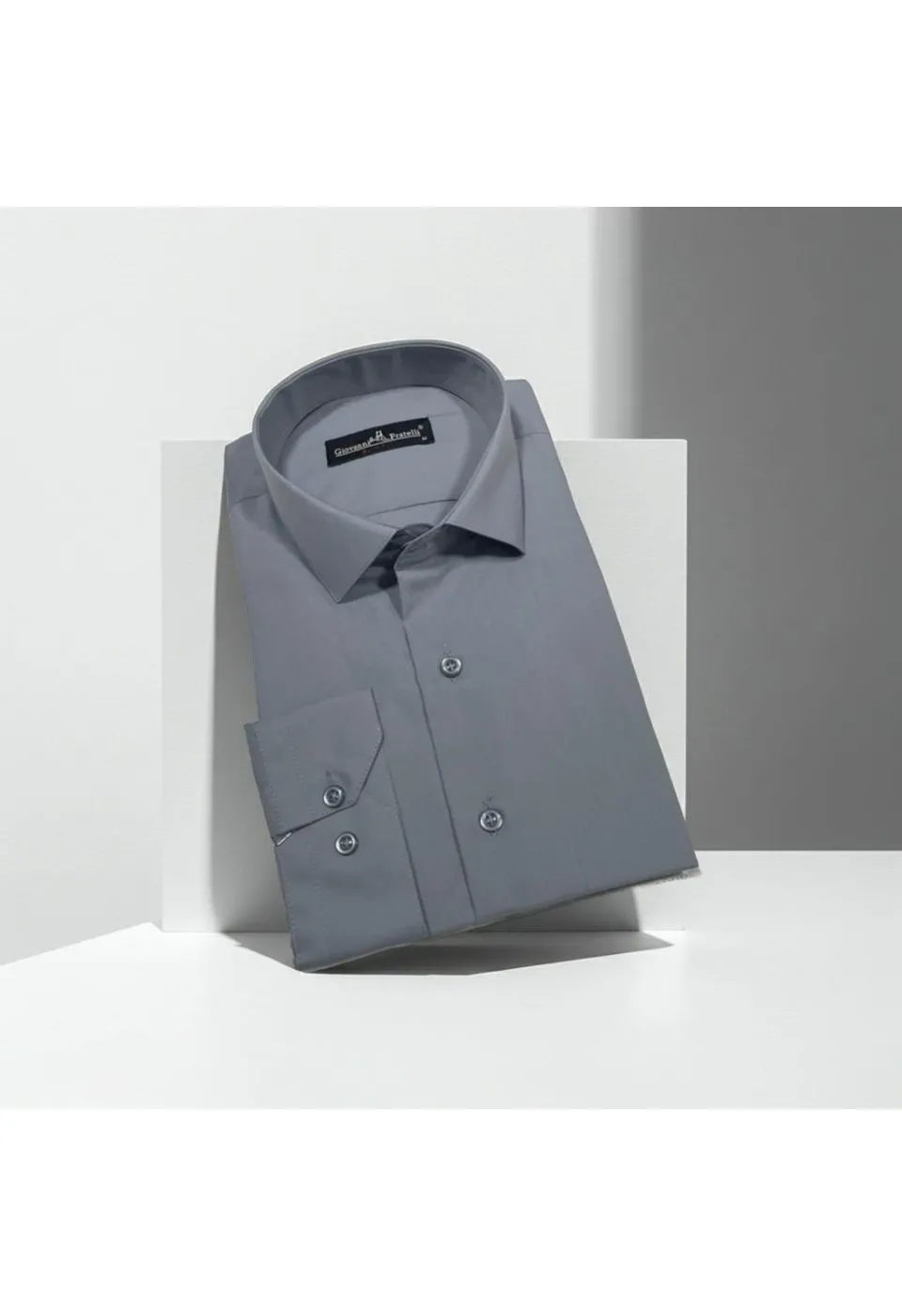 Slim Fit Uzun Kol Düz Renk Erkek Gömlek 3GMK310408206 - Giovanni Fratelli