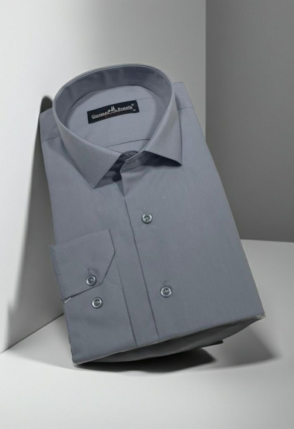 Slim Fit Uzun Kol Düz Renk Erkek Gömlek 3GMK310408206 Slim Fit Uzun Kol Düz Renk Erkek Gömlek 3GMK310408206