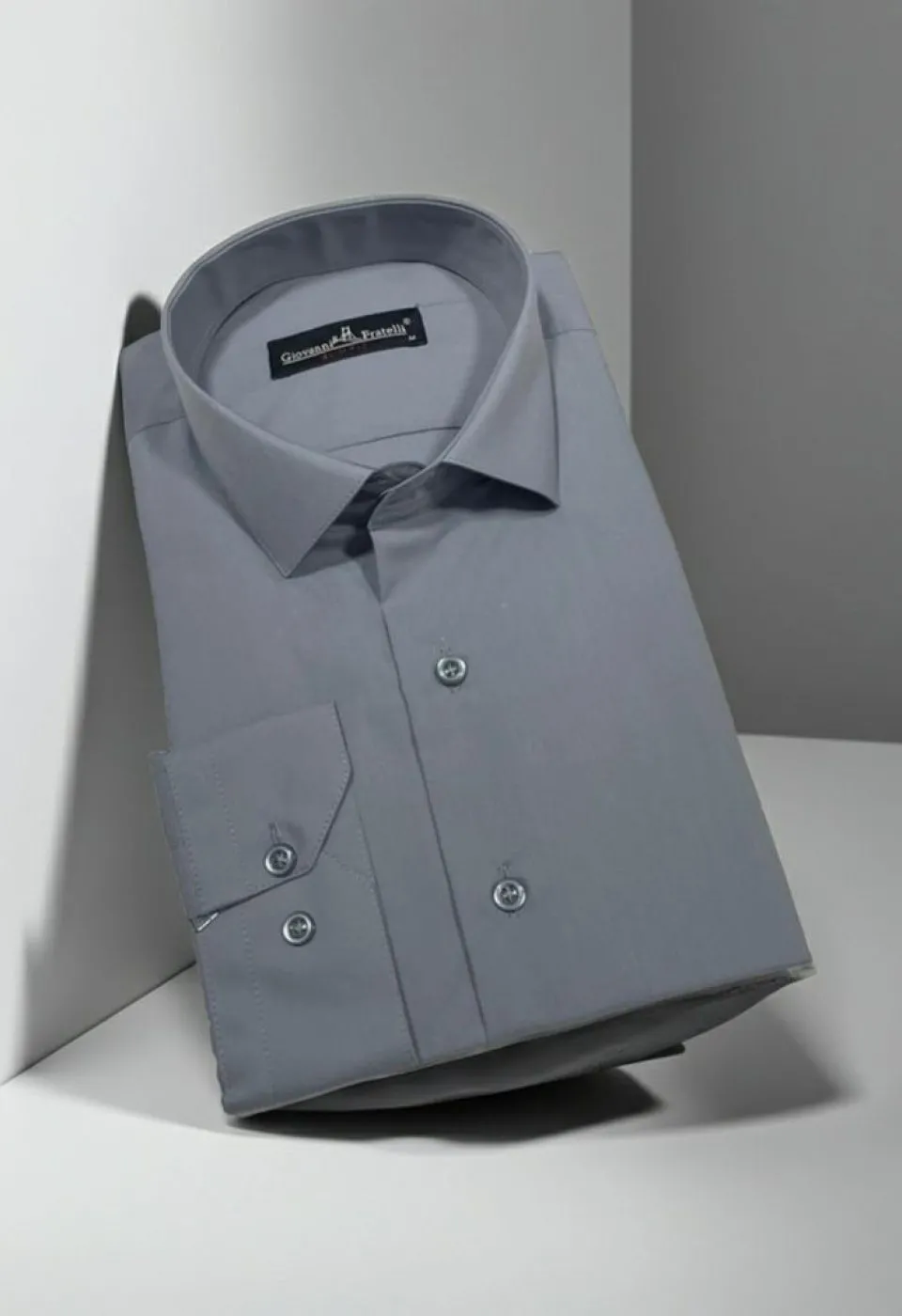 Slim Fit Uzun Kol Düz Renk Erkek Gömlek 3GMK310408206 - Giovanni Fratelli