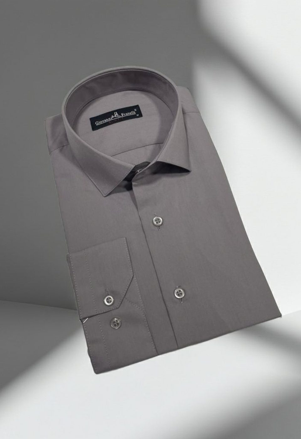 0408 CR 207 Slim Fit Uzun Kol Düz Renk Erkek Gömlek 3GMK310408207 - Giovanni Fratelli