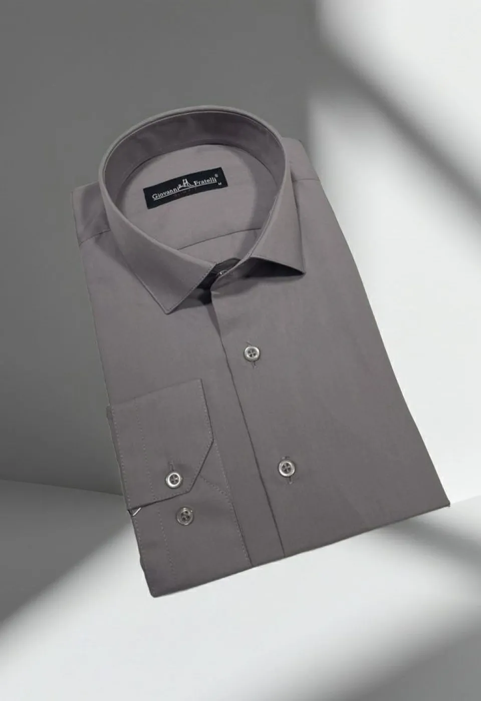 Slim Fit Uzun Kol Düz Renk Erkek Gömlek 3GMK310408207