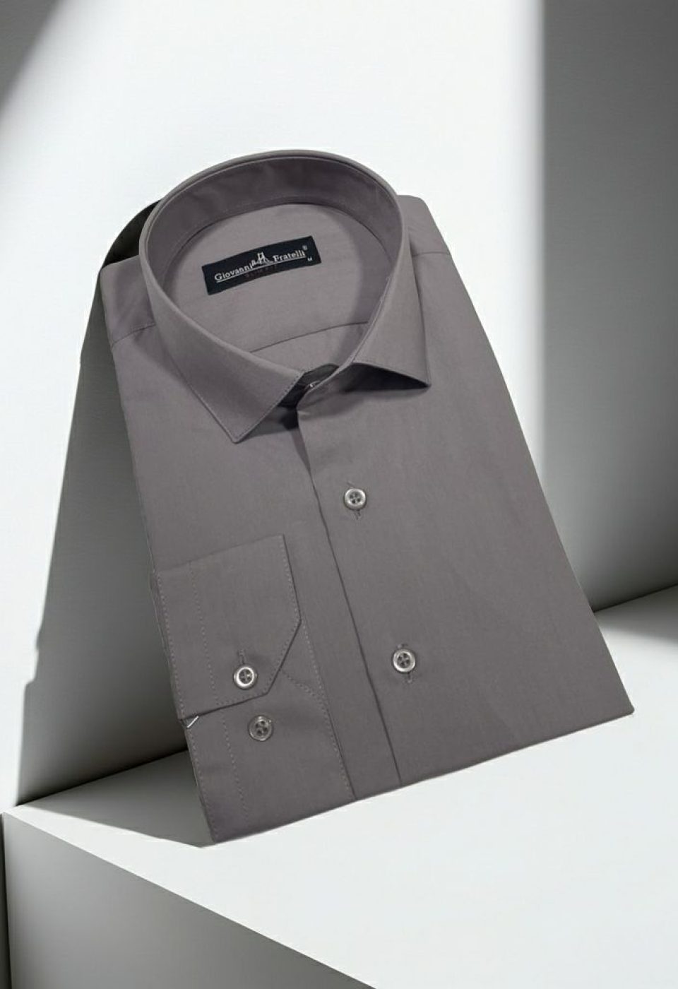 0408 CR 207 Slim Fit Uzun Kol Düz Renk Erkek Gömlek 3GMK310408207 - Giovanni Fratelli