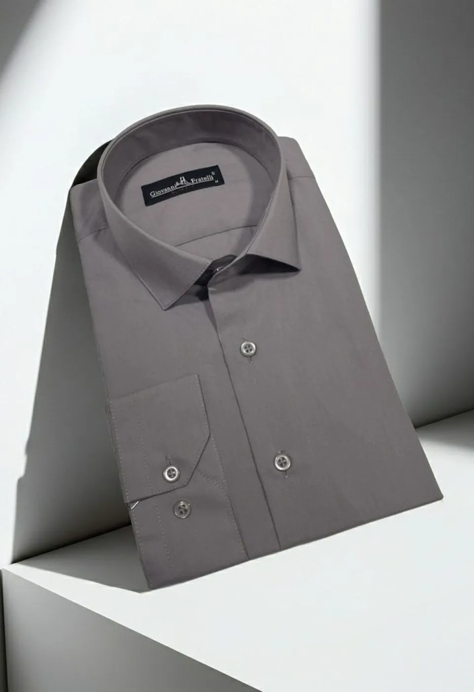 Slim Fit Uzun Kol Düz Renk Erkek Gömlek 3GMK310408207