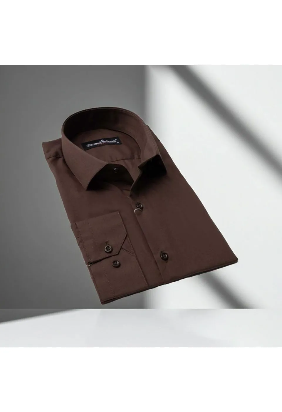 Slim Fit Uzun Kol Düz Renk Erkek Gömlek 3GMK310408209 - Giovanni Fratelli