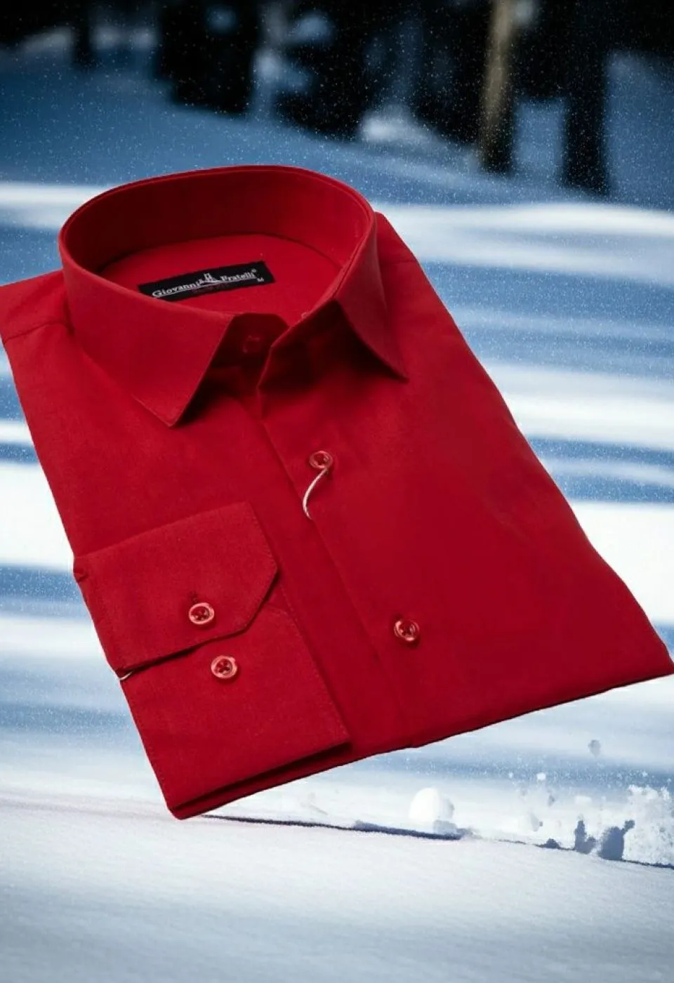 Slim Fit Uzun Kol Düz Renk Erkek Gömlek 3GMK310408219 - Giovanni Fratelli