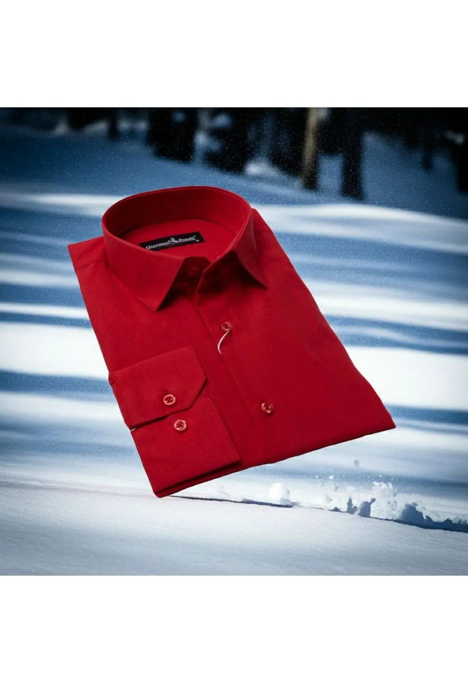 Slim Fit Uzun Kol Düz Renk Erkek Gömlek 3GMK310408219 - Giovanni Fratelli