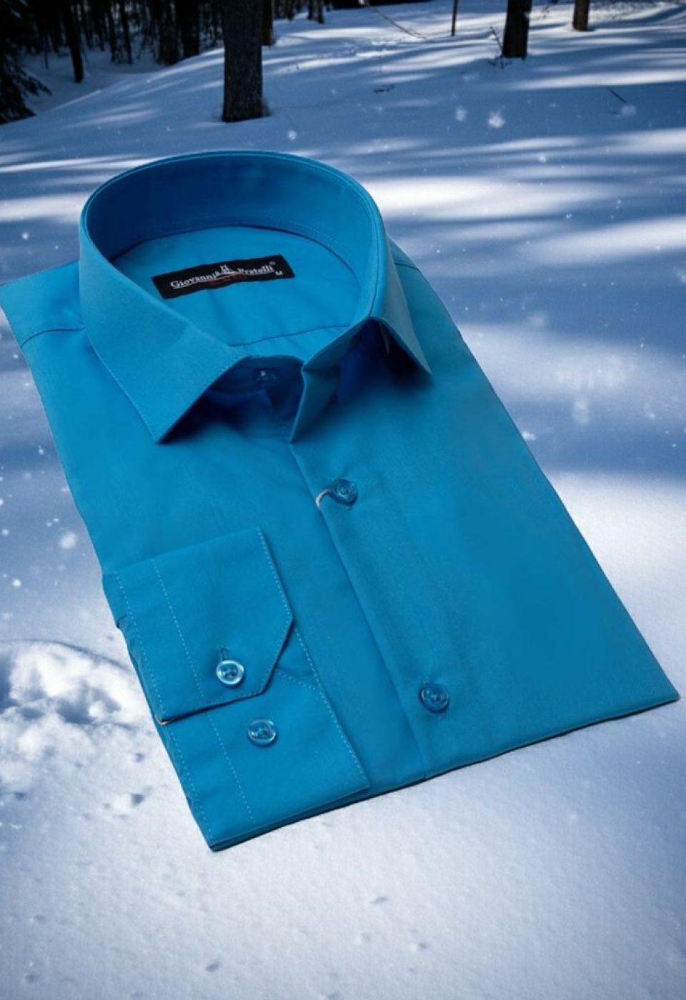 0408 CR 220 Slim Fit Uzun Kol Düz Renk Erkek Gömlek 3GMK310408220 - Giovanni Fratelli