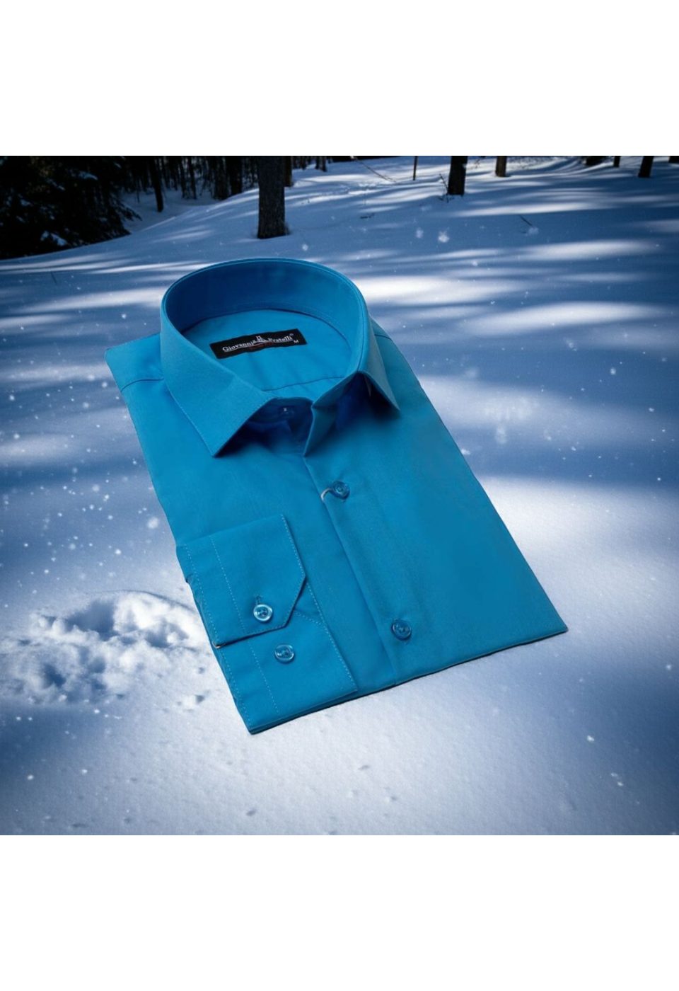 0408 CR 220 Slim Fit Uzun Kol Düz Renk Erkek Gömlek 3GMK310408220 - Giovanni Fratelli
