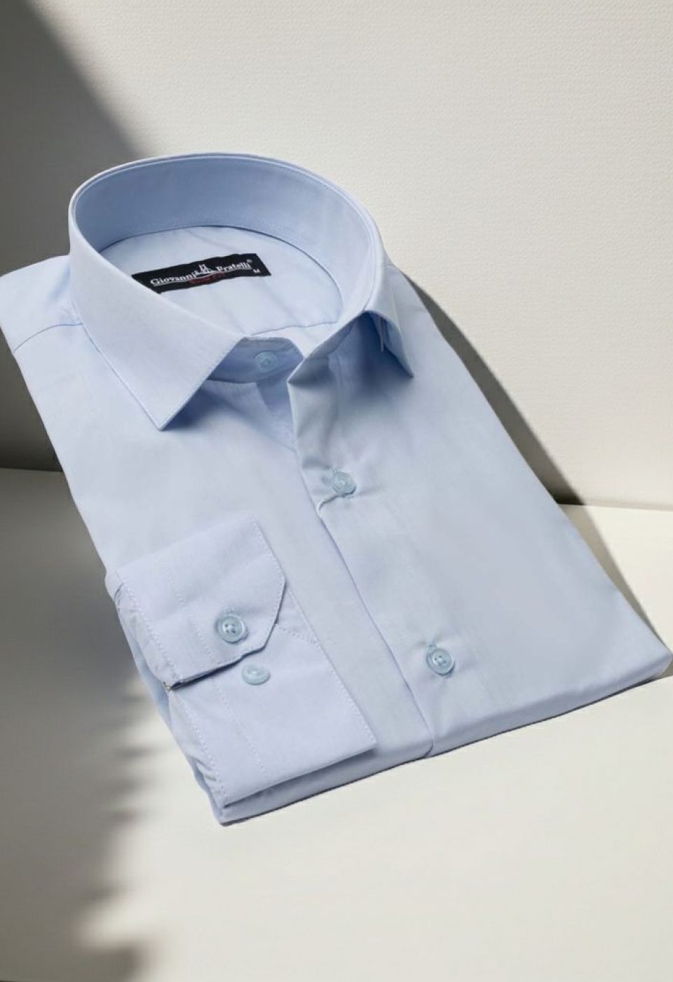 Slim Fit Uzun Kol Düz Renk Erkek Gömlek 3GMK310408B157 - Giovanni Fratelli