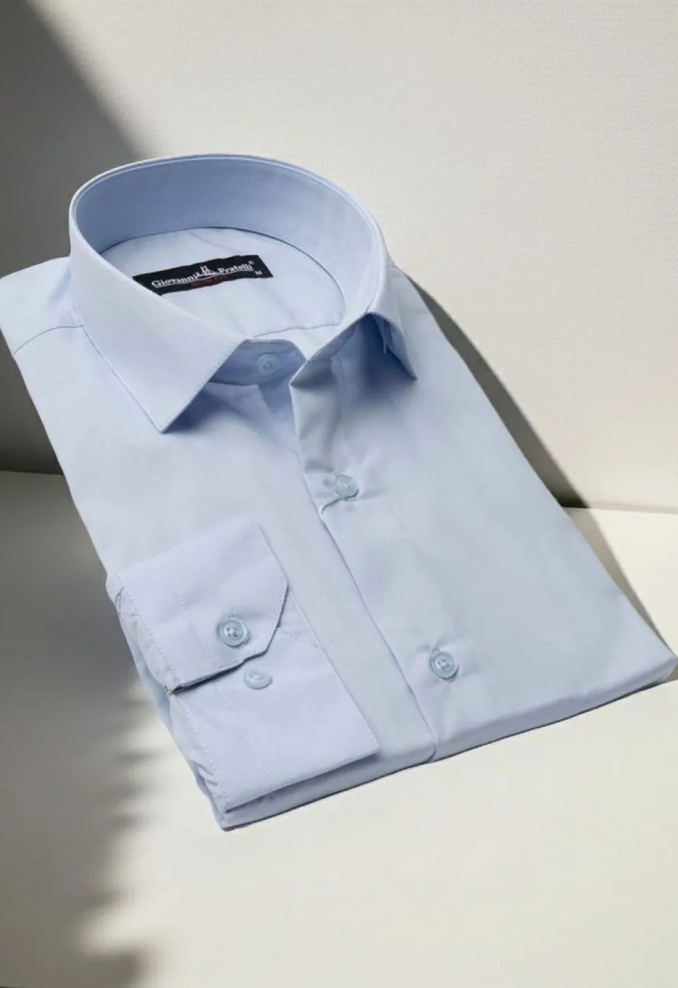 Slim Fit Uzun Kol Düz Renk Erkek Gömlek 3GMK310408B157 - Giovanni Fratelli