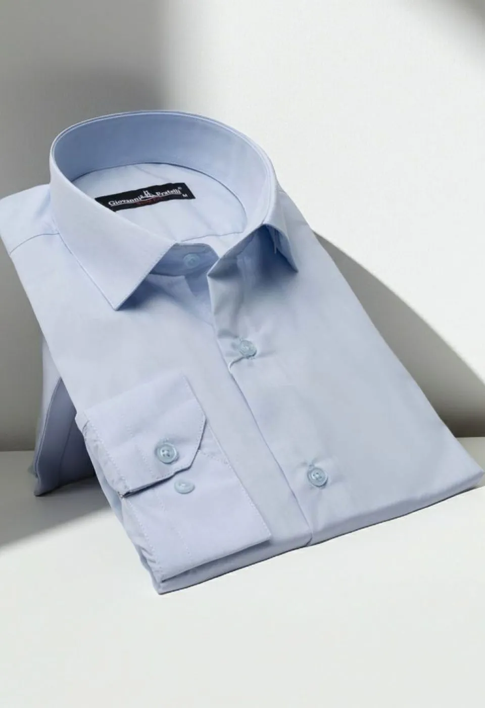 Slim Fit Uzun Kol Düz Renk Erkek Gömlek 3GMK310408B157 - Giovanni Fratelli