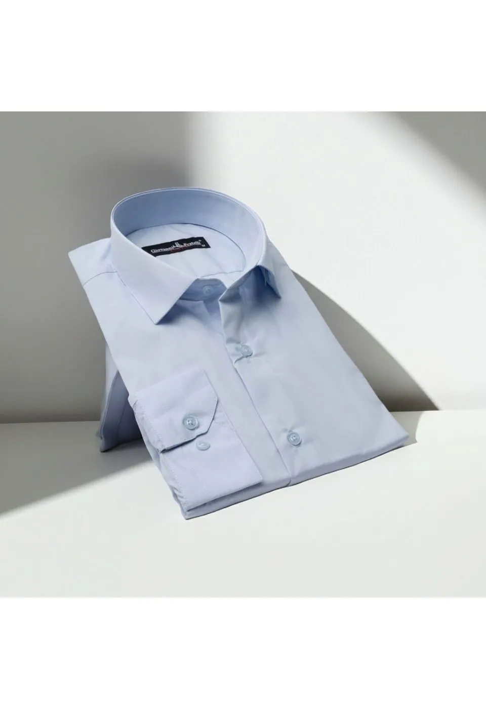 Slim Fit Uzun Kol Düz Renk Erkek Gömlek 3GMK310408B157 - Giovanni Fratelli