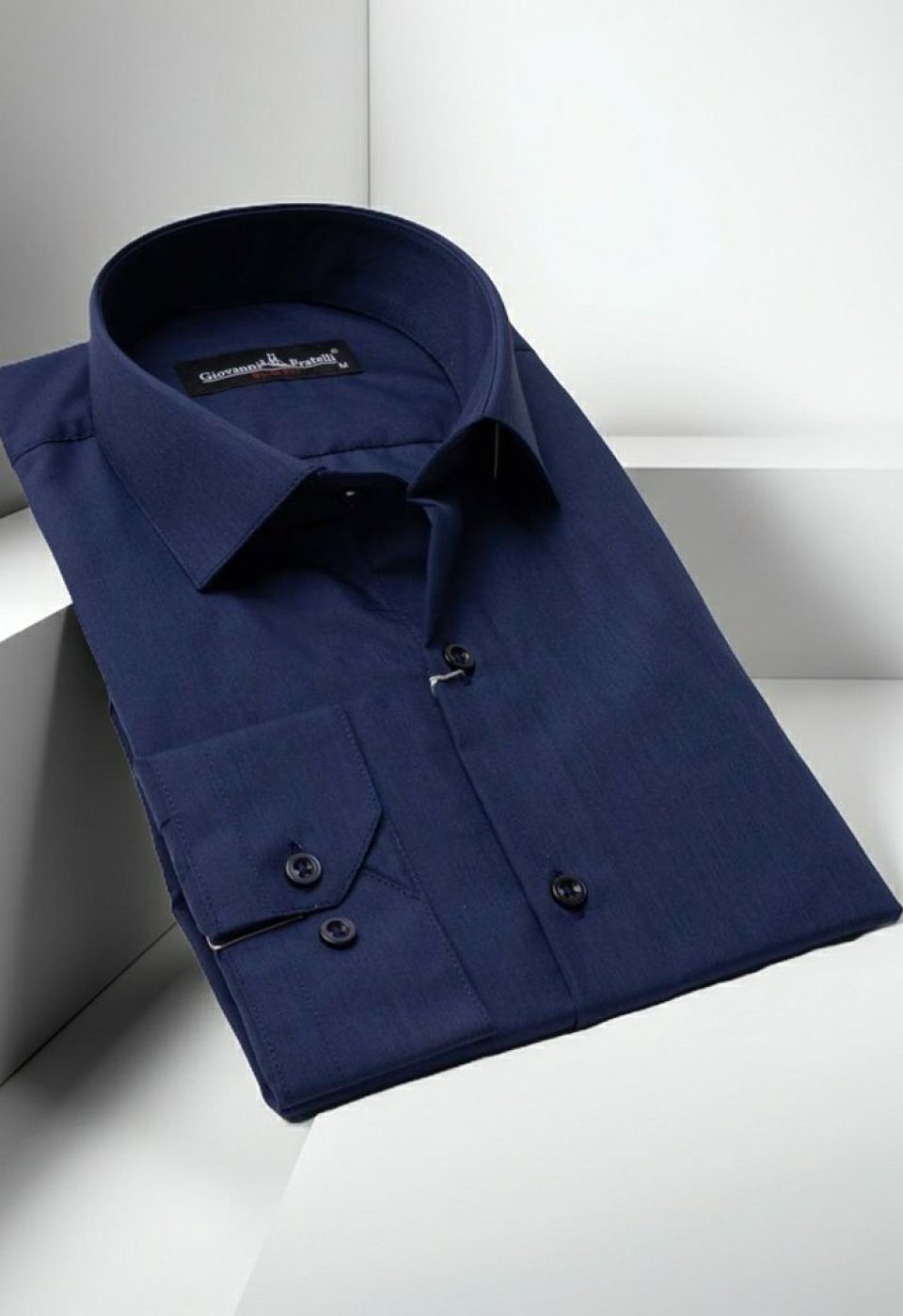 Slim Fit Uzun Kol Düz Renk Erkek Gömlek 3GMK310408B186 - Giovanni Fratelli