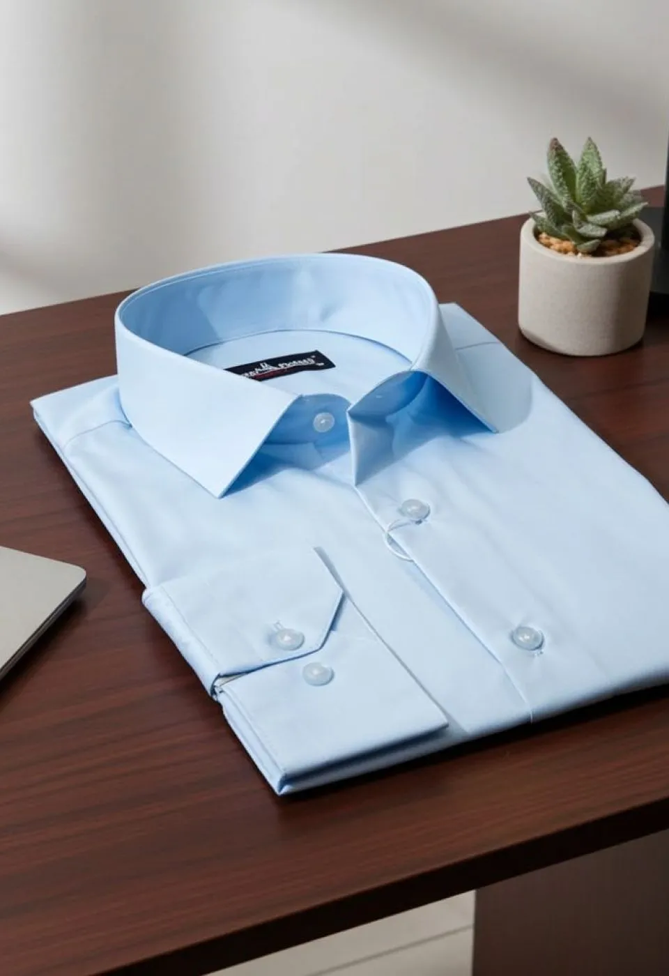 Slim Fit Uzun Kol Düz Renk Erkek Gömlek 3GMK310408B193