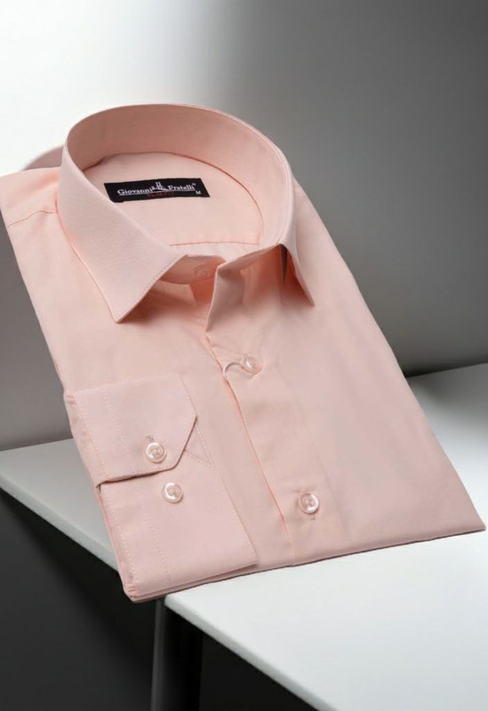 0408 CR B20 Slim Fit Uzun Kol Düz Renk Erkek Gömlek 3GMK310408B20 - Giovanni Fratelli