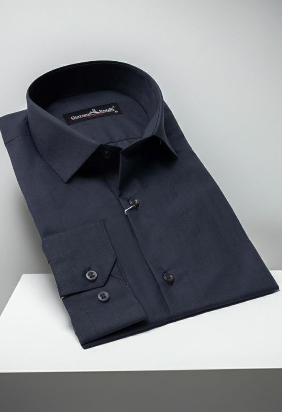Slim Fit Uzun Kol Düz Renk Erkek Gömlek 3GMK310408B202 Slim Fit Uzun Kol Düz Renk Erkek Gömlek 3GMK310408B202