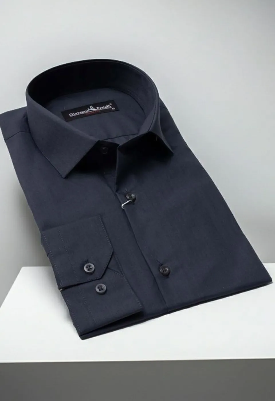 Slim Fit Uzun Kol Düz Renk Erkek Gömlek 3GMK310408B202 - Giovanni Fratelli