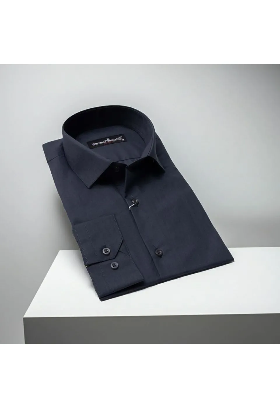 Slim Fit Uzun Kol Düz Renk Erkek Gömlek 3GMK310408B202 - Giovanni Fratelli