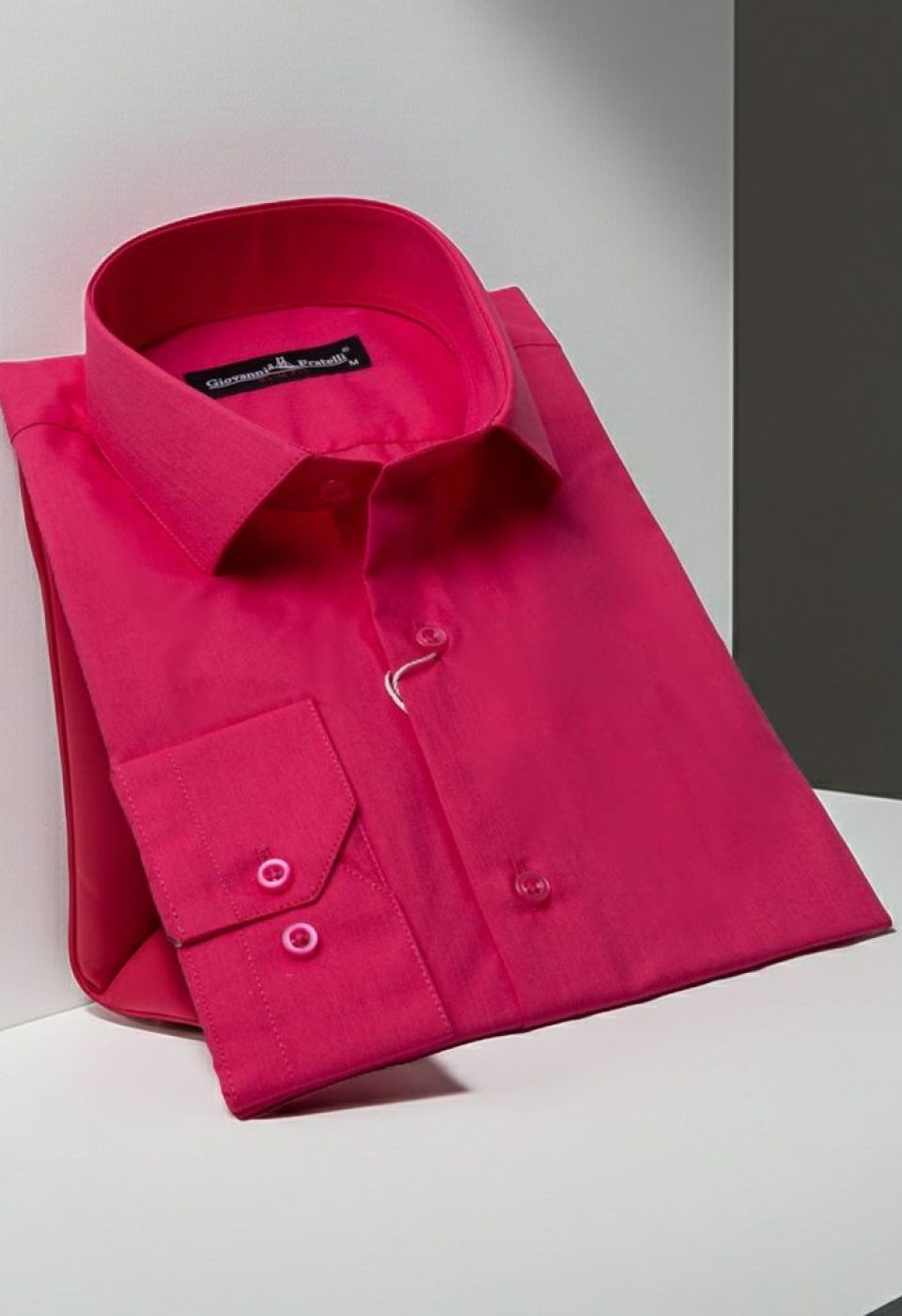 Slim Fit Uzun Kol Düz Renk Erkek Gömlek 3GMK310408B204 - Giovanni Fratelli