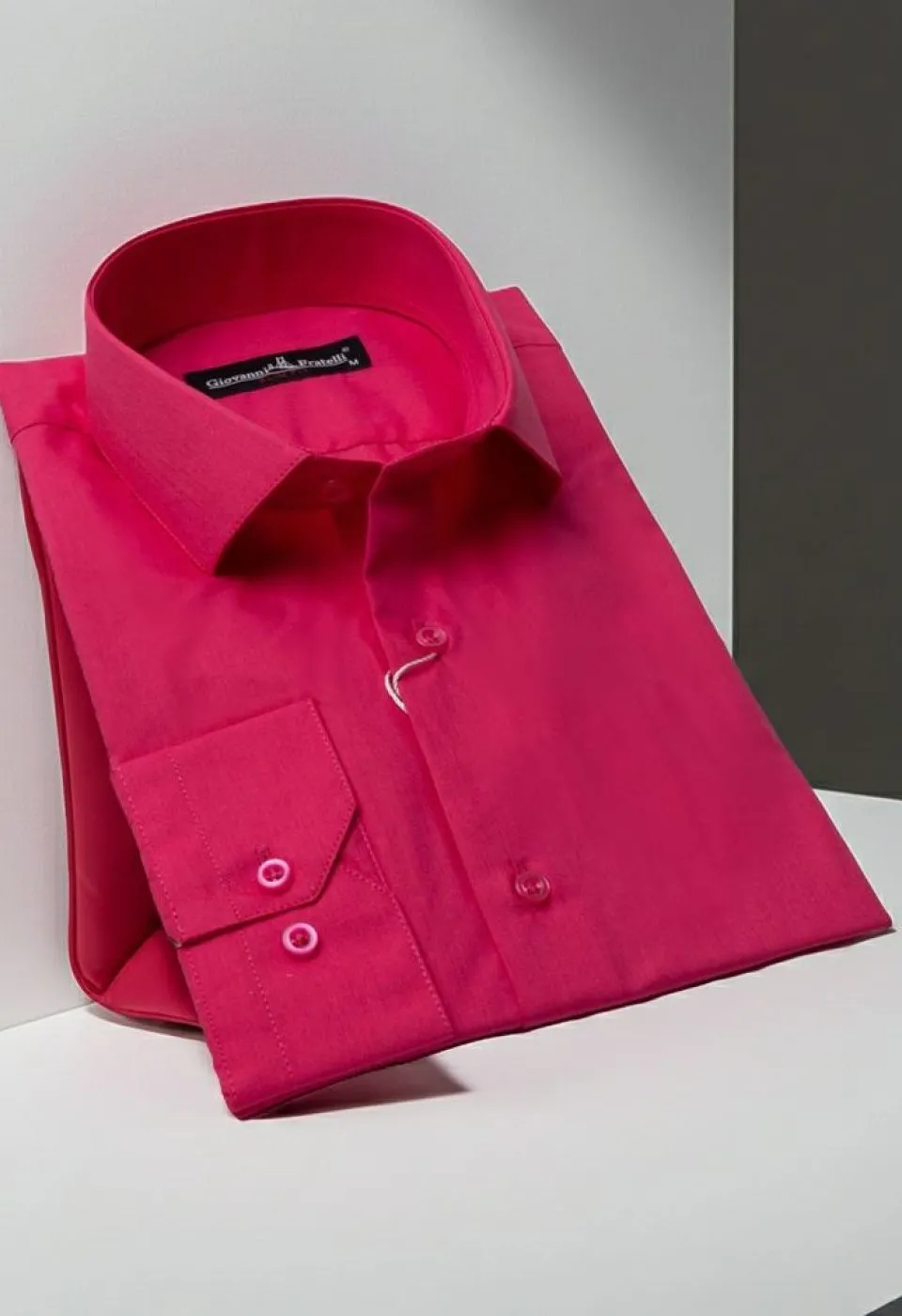 Slim Fit Uzun Kol Düz Renk Erkek Gömlek 3GMK310408B204 - Giovanni Fratelli