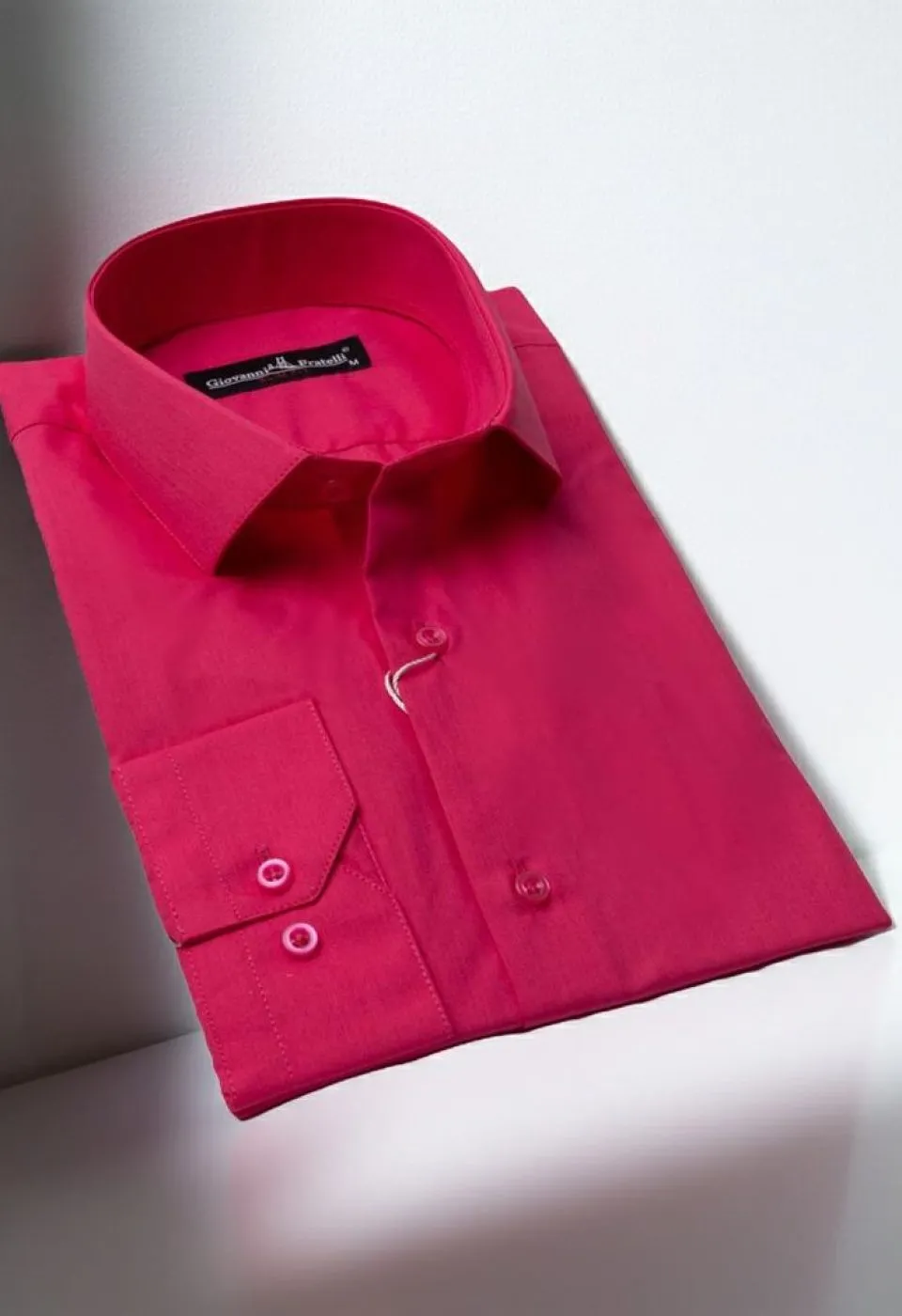 Slim Fit Uzun Kol Düz Renk Erkek Gömlek 3GMK310408B204 - Giovanni Fratelli