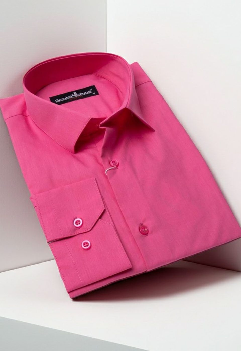 0408 CR B26 Slim Fit Uzun Kol Düz Renk Erkek Gömlek 3GMK310408B26 - Giovanni Fratelli