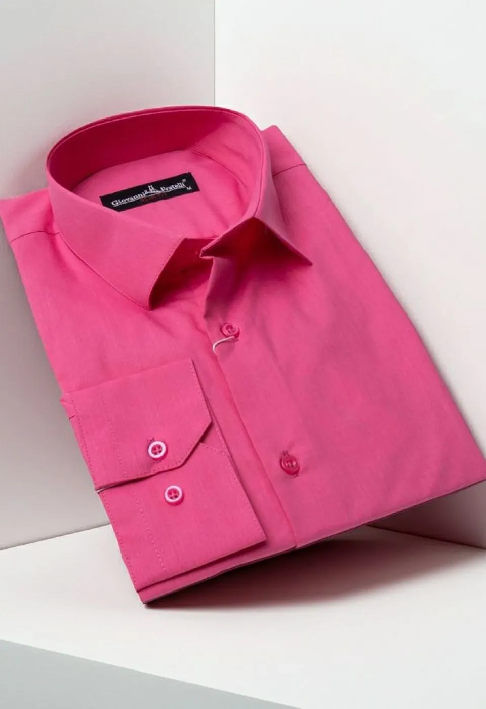 Slim Fit Uzun Kol Düz Renk Erkek Gömlek 3GMK310408B26 - Giovanni Fratelli