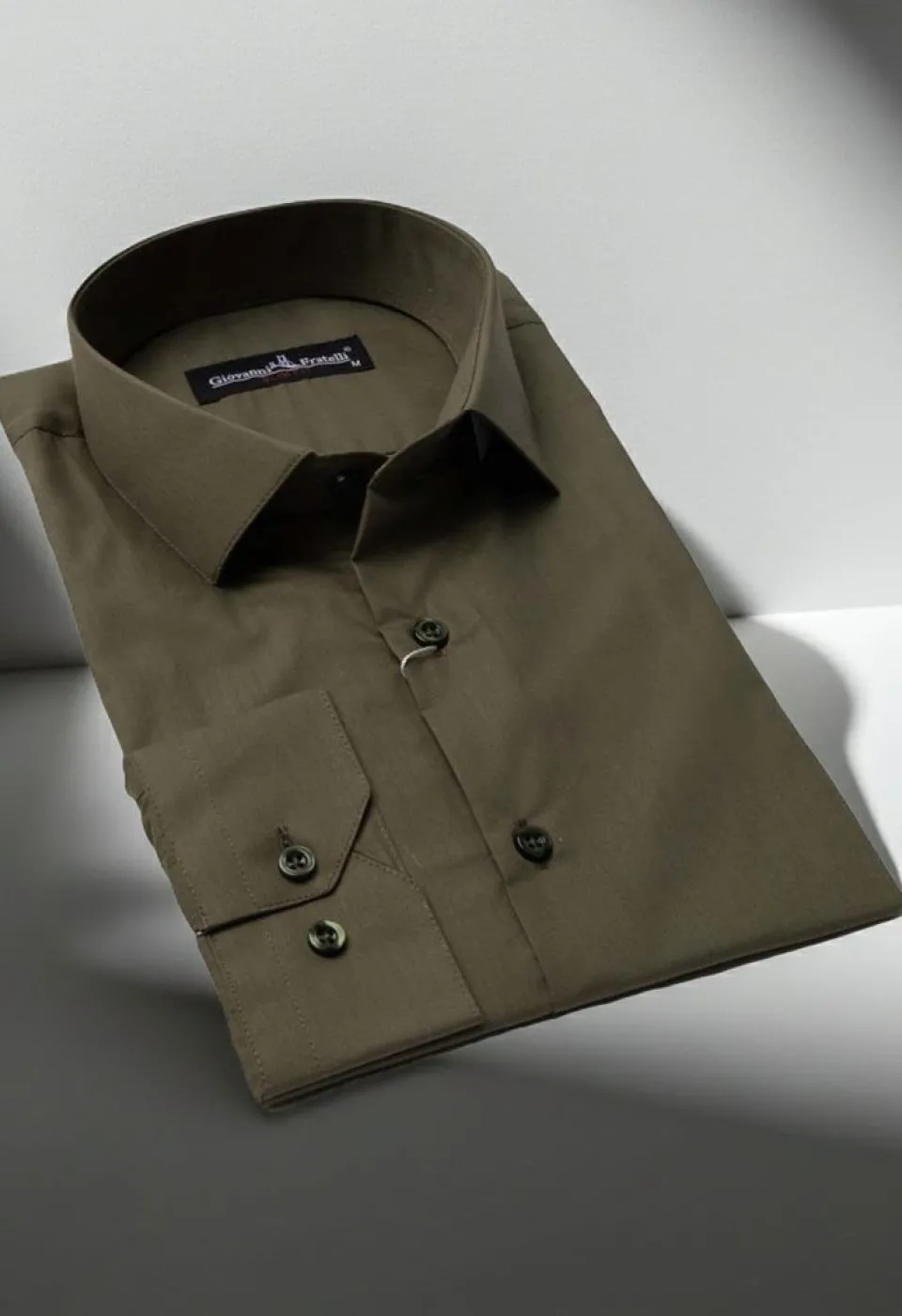 Slim Fit Uzun Kol Düz Renk Erkek Gömlek 3GMK310408B36 - Giovanni Fratelli