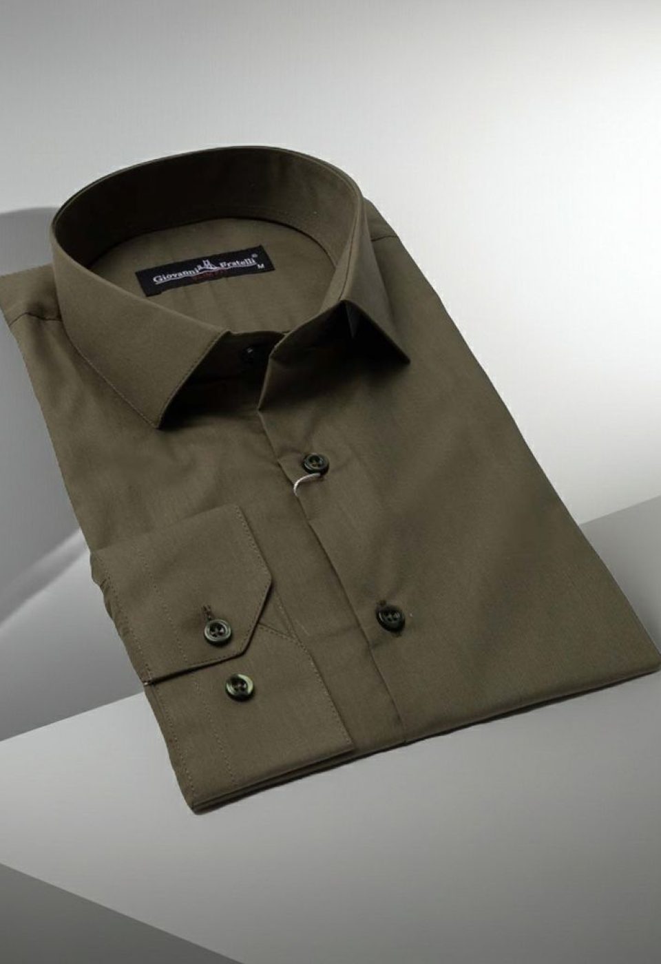 Slim Fit Uzun Kol Düz Renk Erkek Gömlek 3GMK310408B36