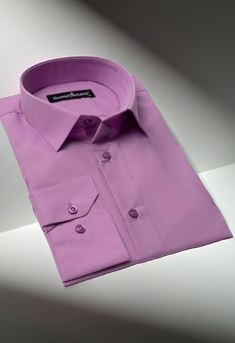 Slim Fit Uzun Kol Düz Renk Erkek Gömlek 3GMK310408B43