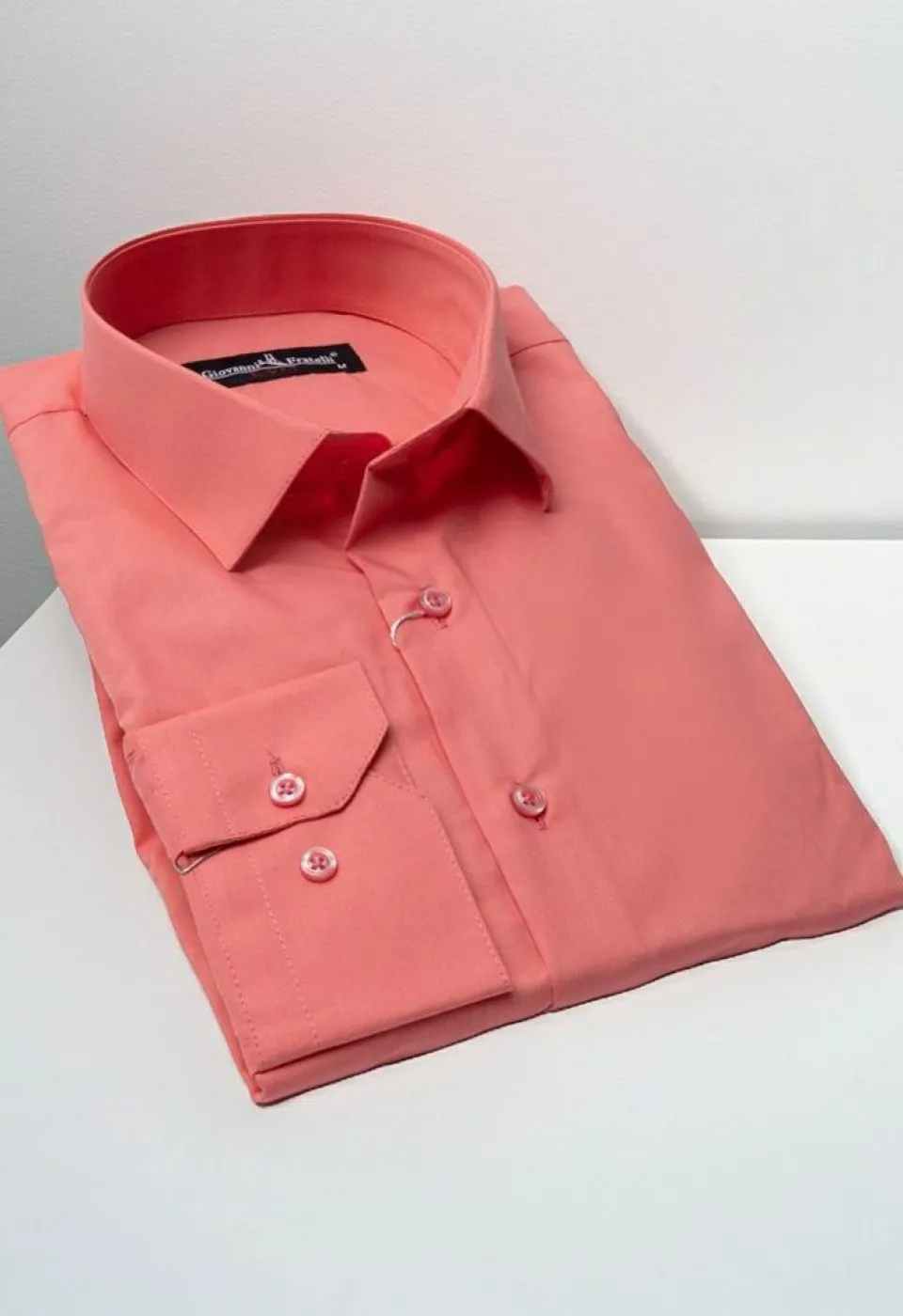 Slim Fit Uzun Kol Düz Renk Erkek Gömlek 3GMK310408B68 - Giovanni Fratelli